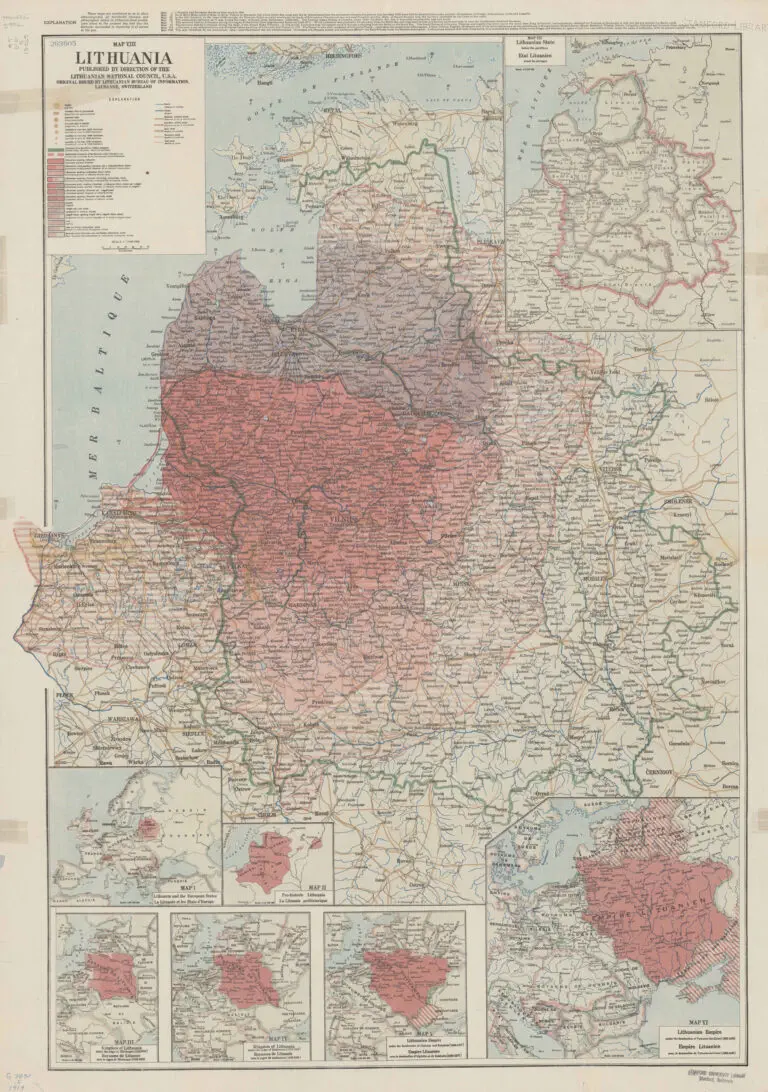 Carte de la Lituanie,
