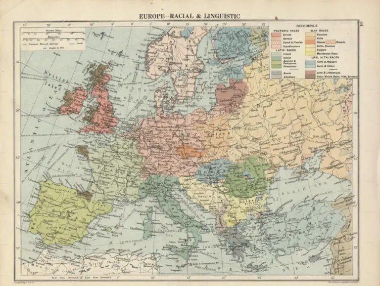 Europe Racial And Linguistic.”