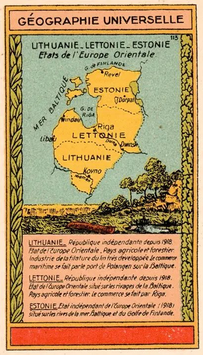 LITHUANIE – LETTONIE – ESTONIE