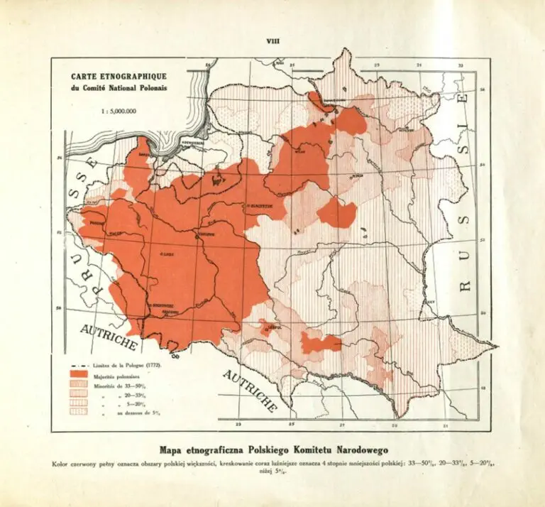 Carte Etnographique du Comite National Polonais