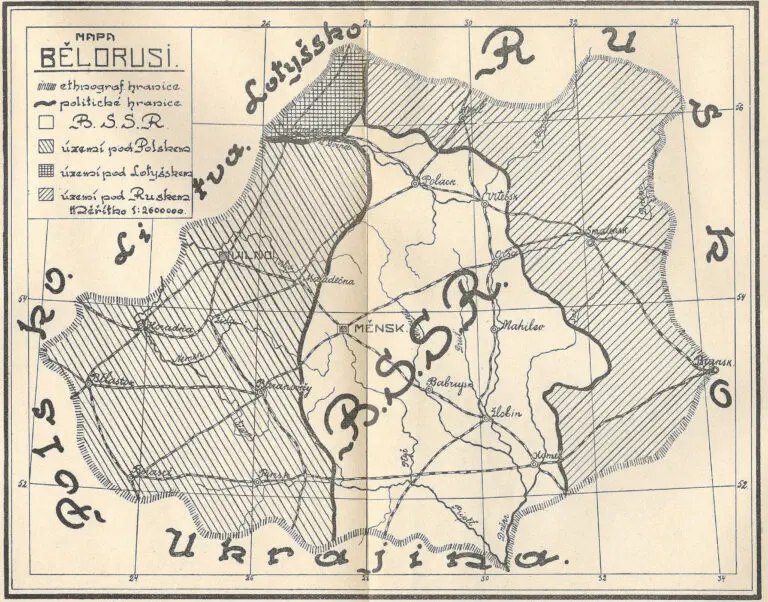 Mapa Belorusi,