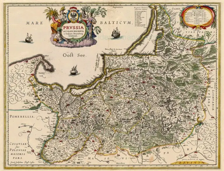Prvssia Accvrate Descripta a Gasparo Henneberg Erlichensi,