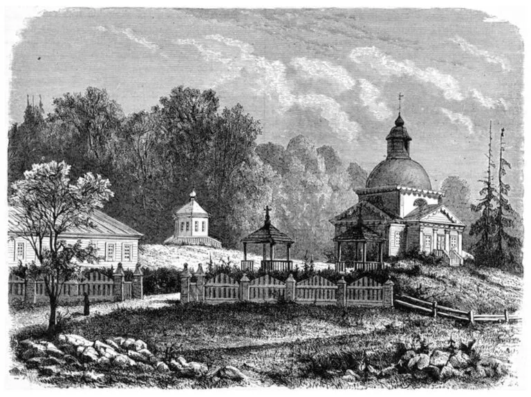 Russian railway station in Livonia.