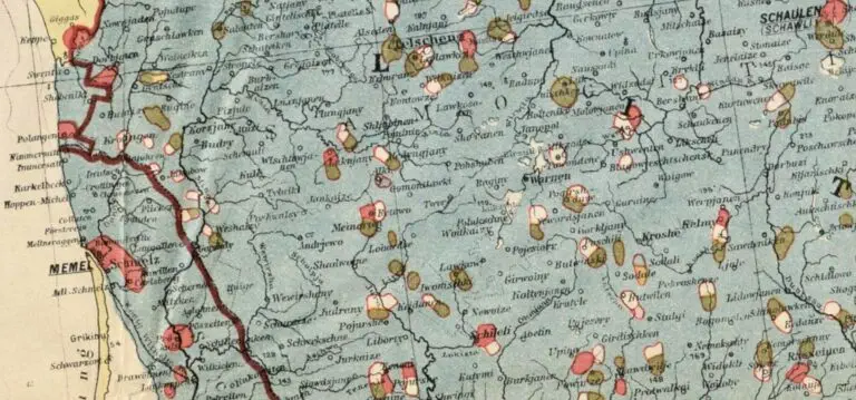 Völkerkarte von Nord- polen und Ostdeutschland,