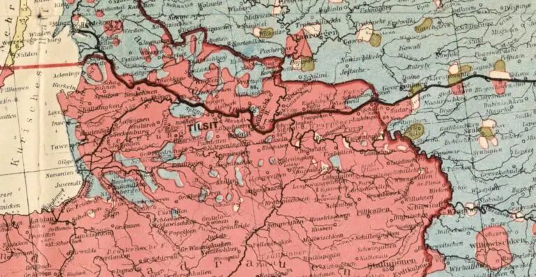 Völkerkarte von Nord- polen und Ostdeutschland,
