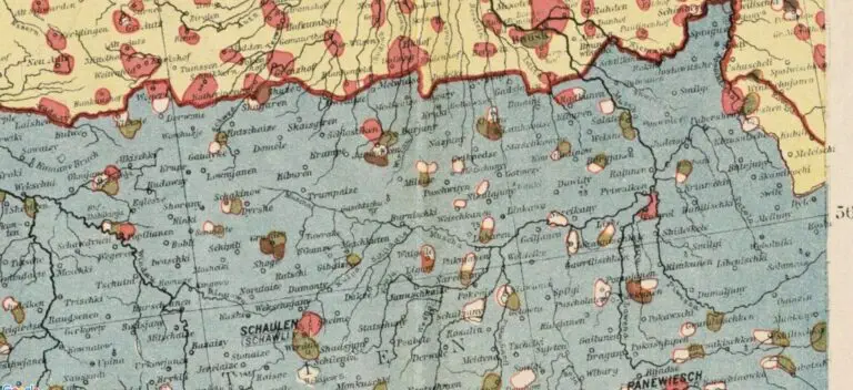 Völkerkarte von Nord- polen und Ostdeutschland,