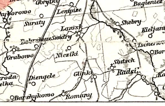 Nationalitaten-Karte der Provinz Ostpreussen...