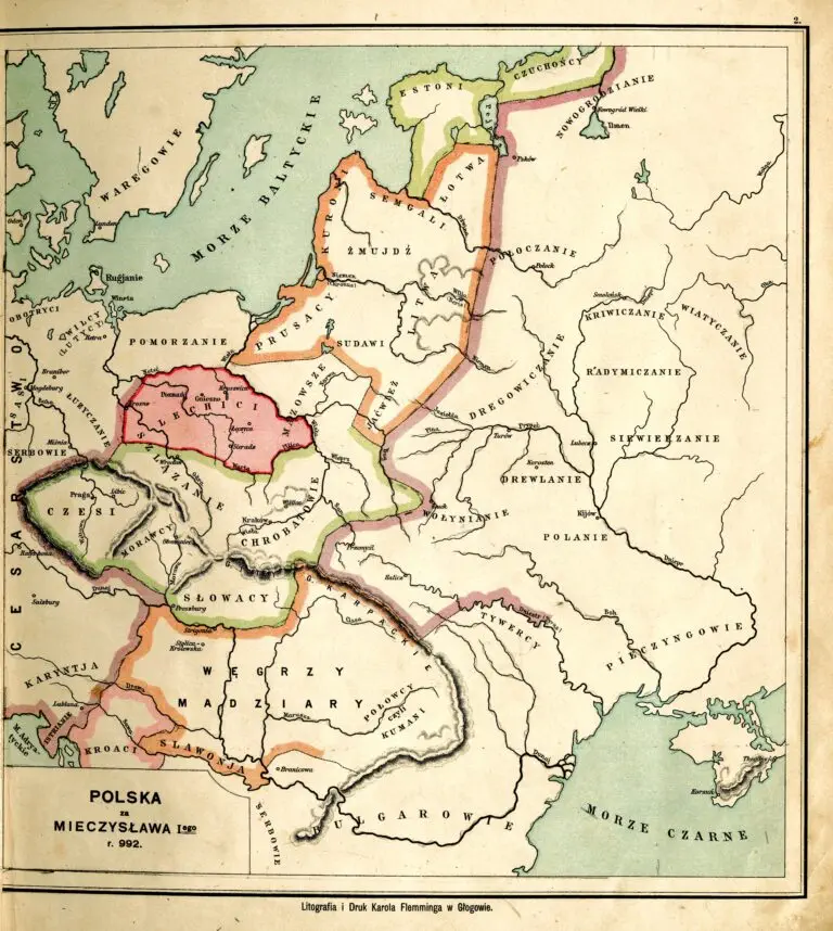 Polska za Mieczysława I-ego r. 992.