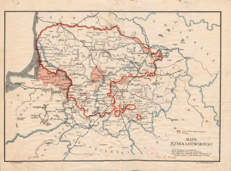 Mapa języka litewskiego