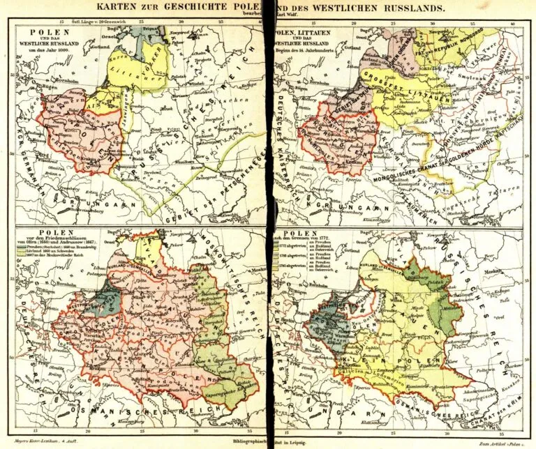 Karten zur Geschichte Polens und Des Westlichen Russlands, from the 4th edition of