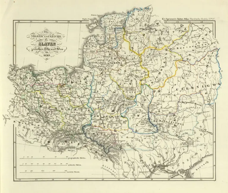 Volker und Reiche der Slaven zwischen Elbe und Don bis 1125,