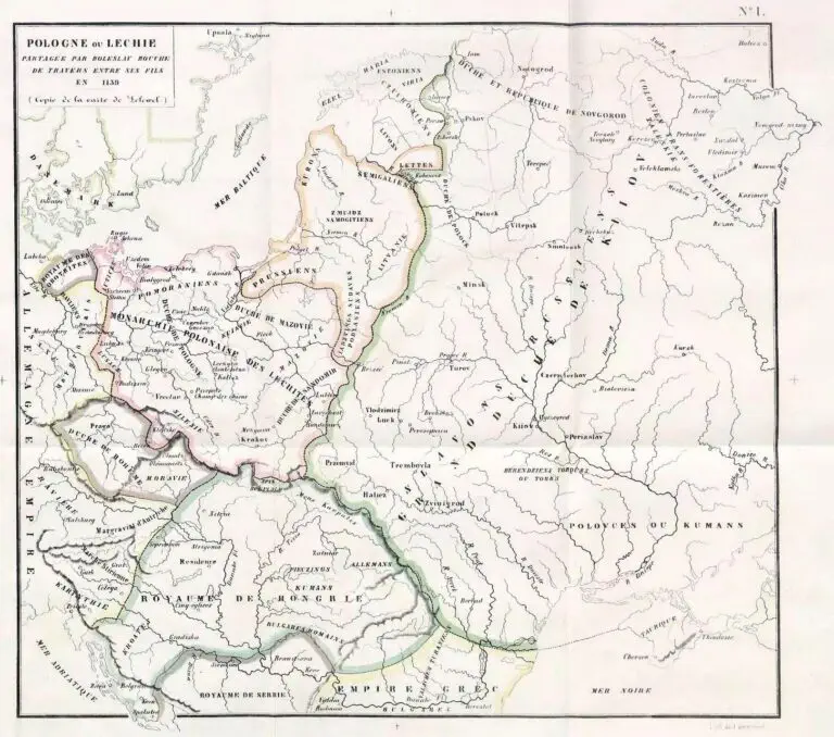 Poland divided by Boleslav III