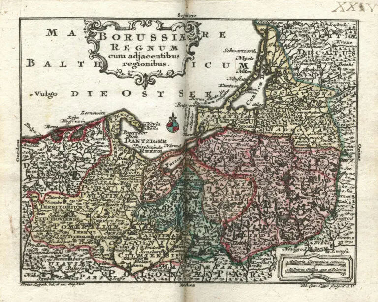 Borussiӕ Regnum cum adjacentibus regionibus.
