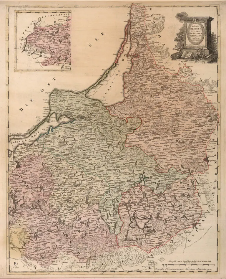 Tabula Regni Borussiae Borussiam Orientalem,