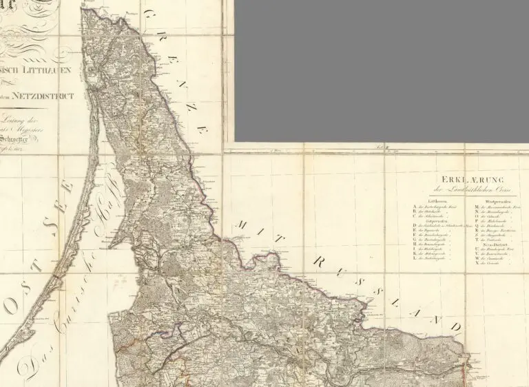 Karte von Alt-Preussen enthaltend Ost-Preusen nebst Preussisch Lithauen...1796 bis 1802,