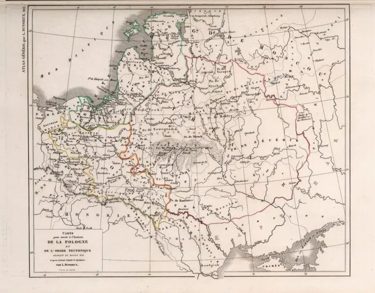 Map for use in the historyof Poland and the Teutonic Order...