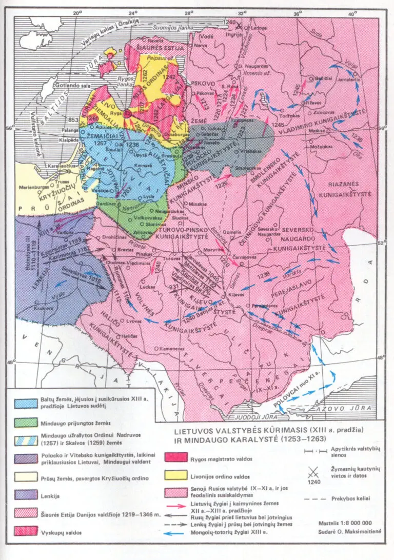 Lietuvos Valstybės Kūrimasis (XIII a pradžia) ir Mindaugo Karalystė (1253 - 63)