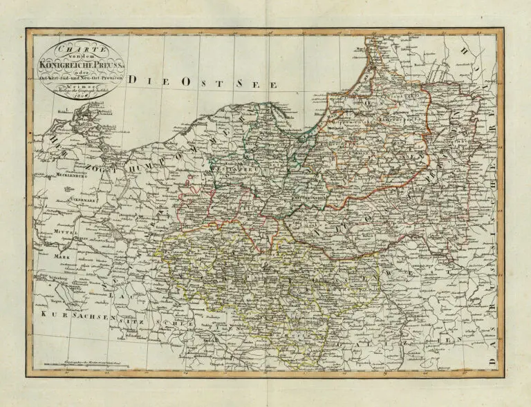 Charte von dem Königreiche Preuss en Ost-West-Süd-und Neu-Ost-Preußen,
