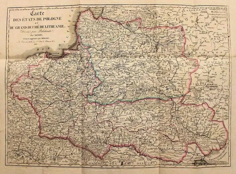 Carte des États de Pologne et du Grand Duché de Lithuanie..,