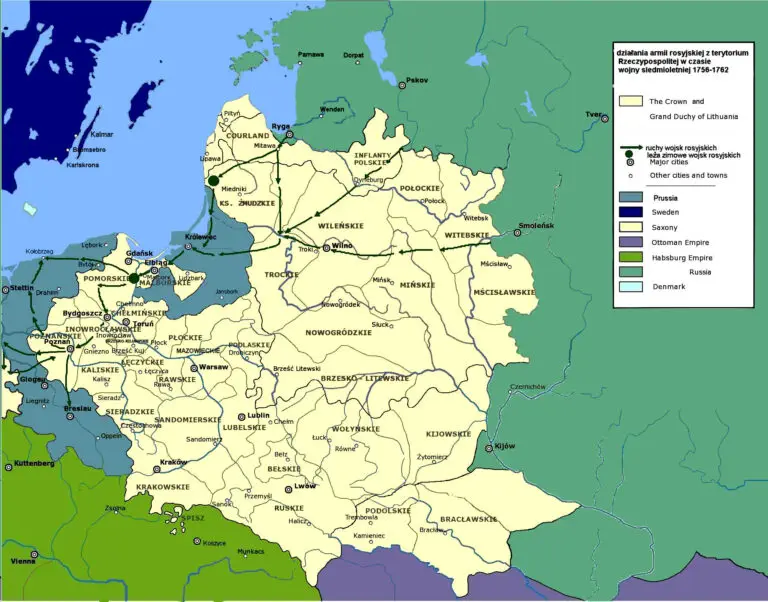 Actions of the Imperial Russian Army 1756-1762 during the Seven Years