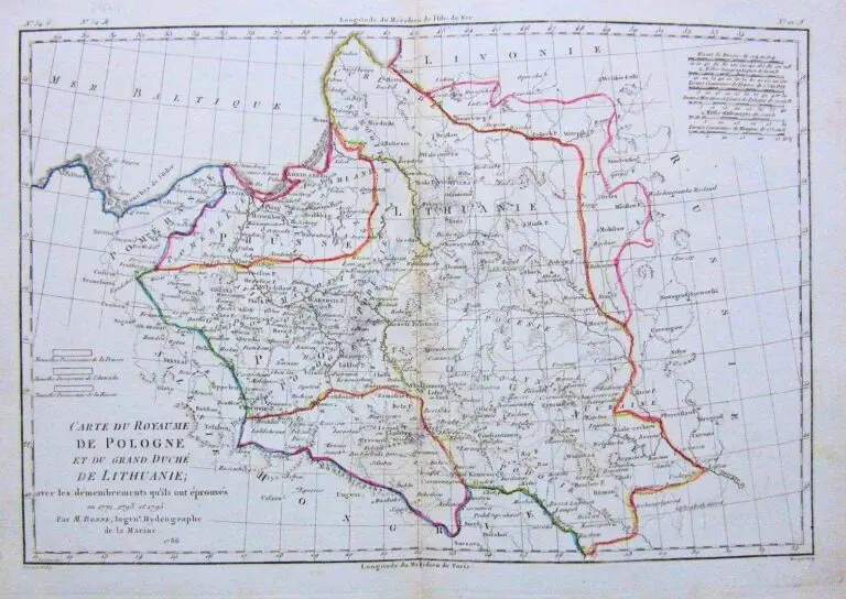 Carte du Royaume de Pologne et du Grand Duche de Lithuanie,