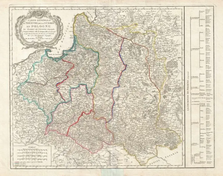 Carte generale du theatre de la guerre en Pologne (1772-1795)