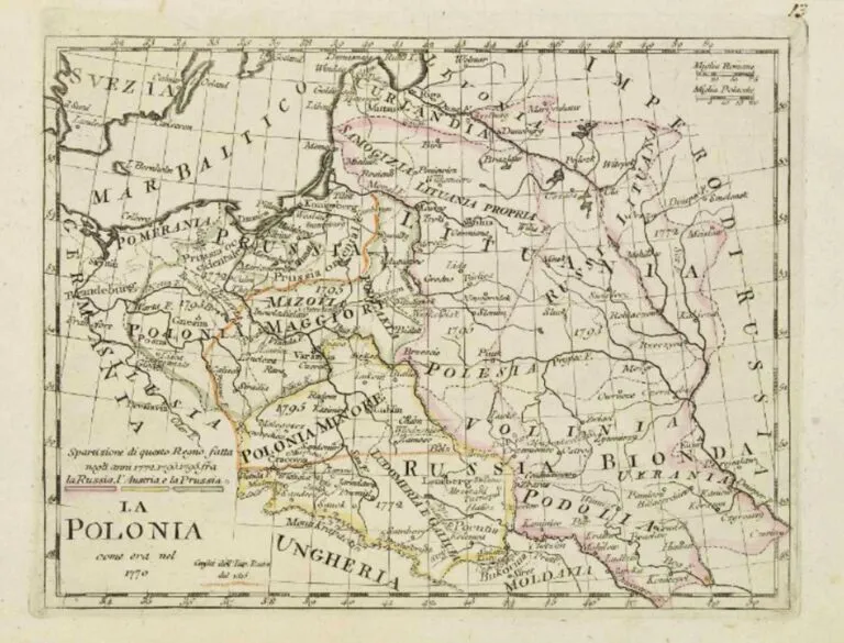 La Polonia comme era nel 1770,