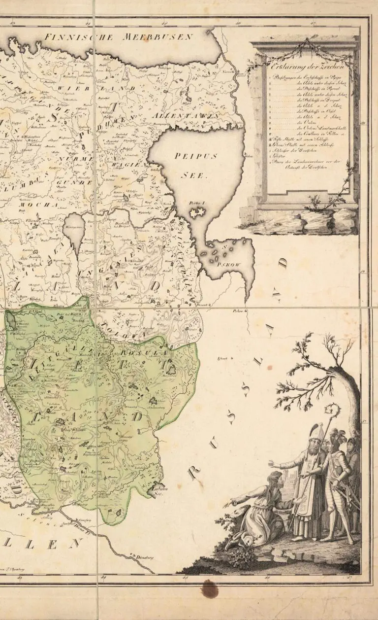 LIVLAND nach Eintheilung Heinrich des Letten...