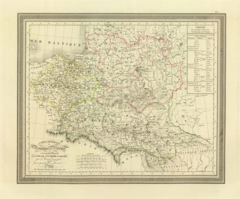 Carte générale du Royaume de Pologne: avant son démembrement par la Prusse, l
