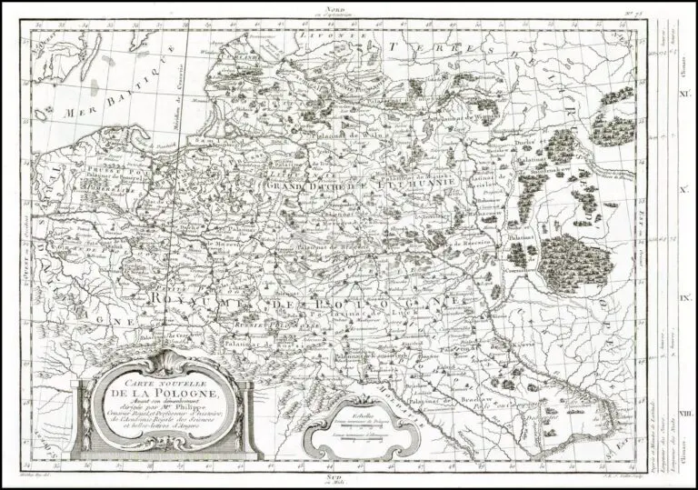 Carte Nouvelle de la Pologne, Avant son demnmbrement (1771)
