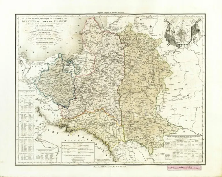Das Land der Polen vor seiner ersten Theilung von1772 und im gegenwärtigen Stande seit 1815,