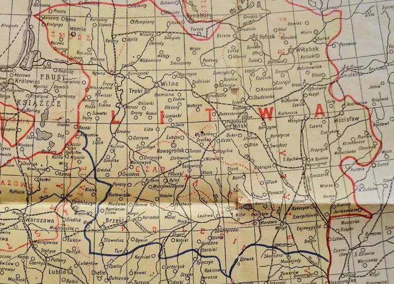 Mapa Polski w granicach z. r. 1772...