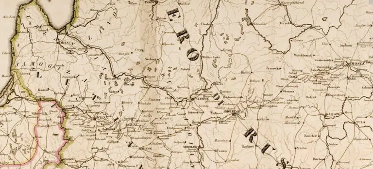 Carta Per servire alla Storia degli ITALIANI in RUSSIA nel 1812,