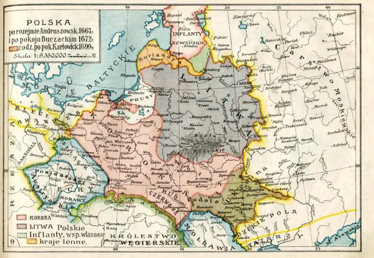 POLSKA po rozejmie Andruszowsk, 1677 r.,,