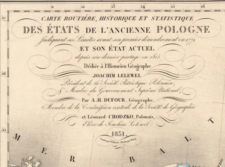 Carte routière, historique et statistique des Etats de l
