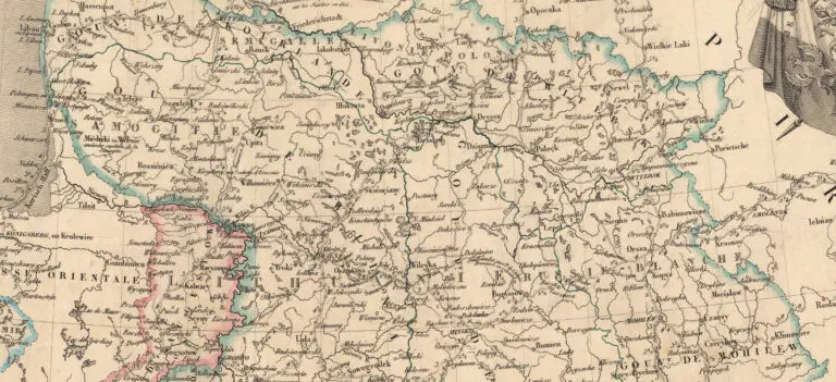 Carte routière, historique et statistique des Etats de l