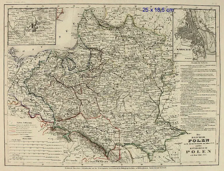 Die REPUBLIK POLEN nack ihrem Bestande im Jahre 1772, und das KONIGREICH POLEN seit dem Jahre 1815.