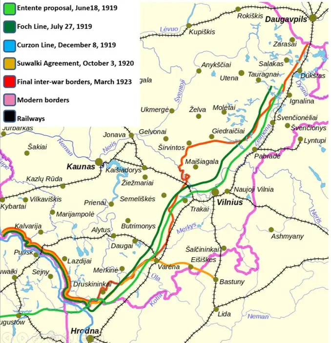 Lithuanian borders (1919-1939)