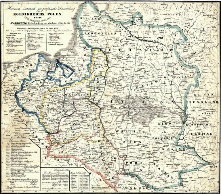Historisch- statistisch-geographische Darstellung des Koenigreichs Polen, 1770. 1773, 1793, 1795, 1807, 1815,