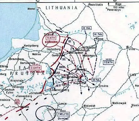 1915, Feb.: Battle of Masuria