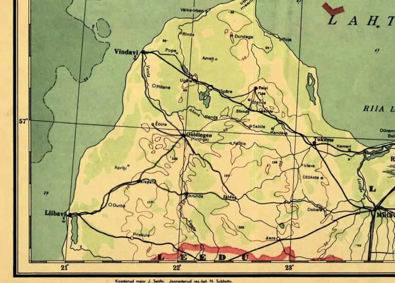 Eesti Eesti VABADUSSÕJA Sõjateatri Kaart