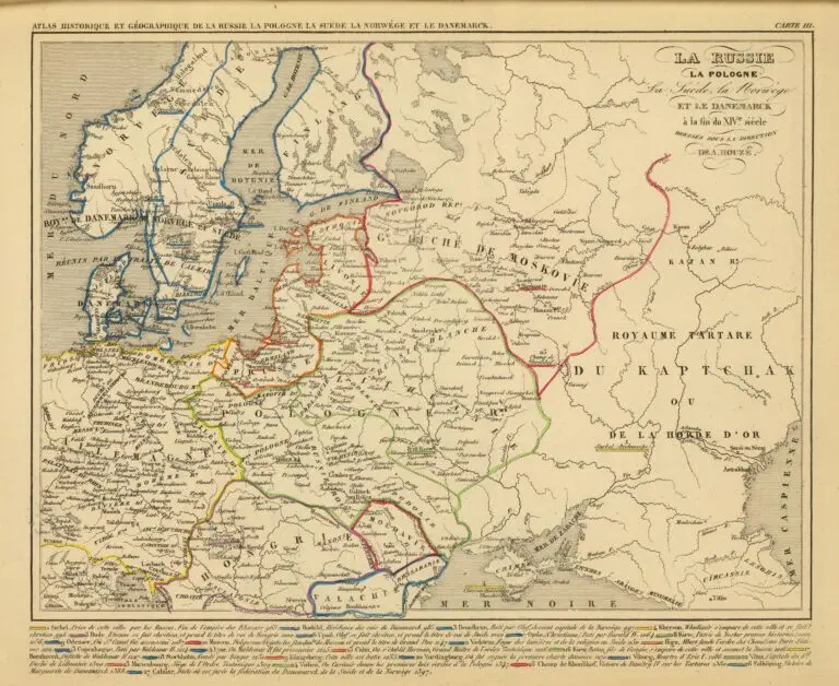 La Russie, Suede, Norwege, Danemarck a la fin du XIVe. siecle,