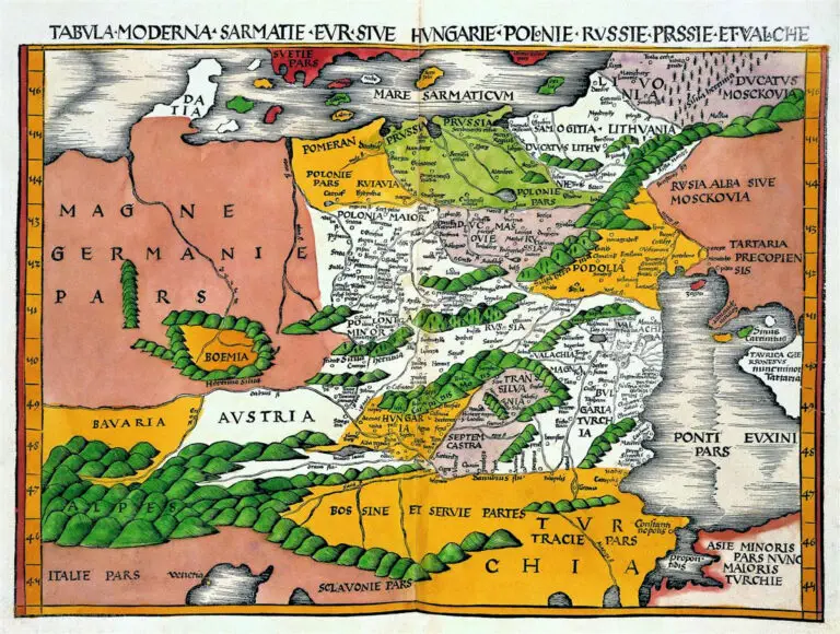  TABVLA. MODERNA. SARMATIE...POLONIE...