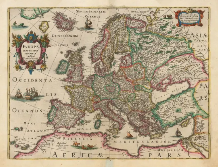 Europa Exactissime Descripta Actore Henrico Hondio 1631,