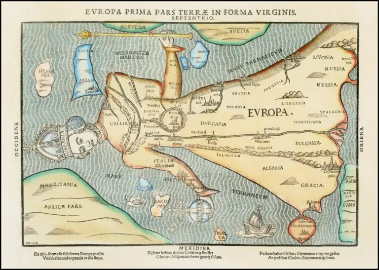 EVROPA PRIMA  PARS TERRAE IN FORMA VIRGINIS ....