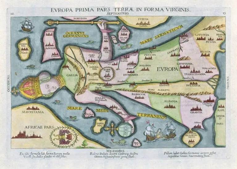 EVROPA PRIMA  PARS TERRAE IN FORMA VIRGINIS ....