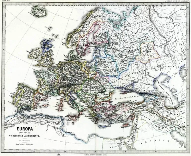 EUROPA UM DIE MITTE DES VIERZEHNTEN JAHRHUNDERTS