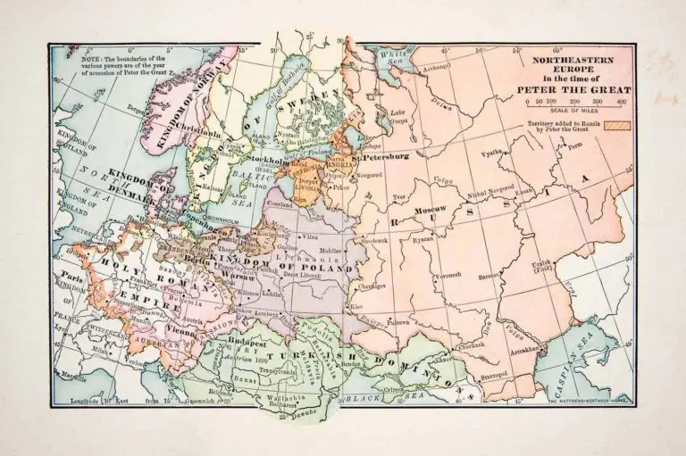 Northeastern Europe in the time of Peter the Great,