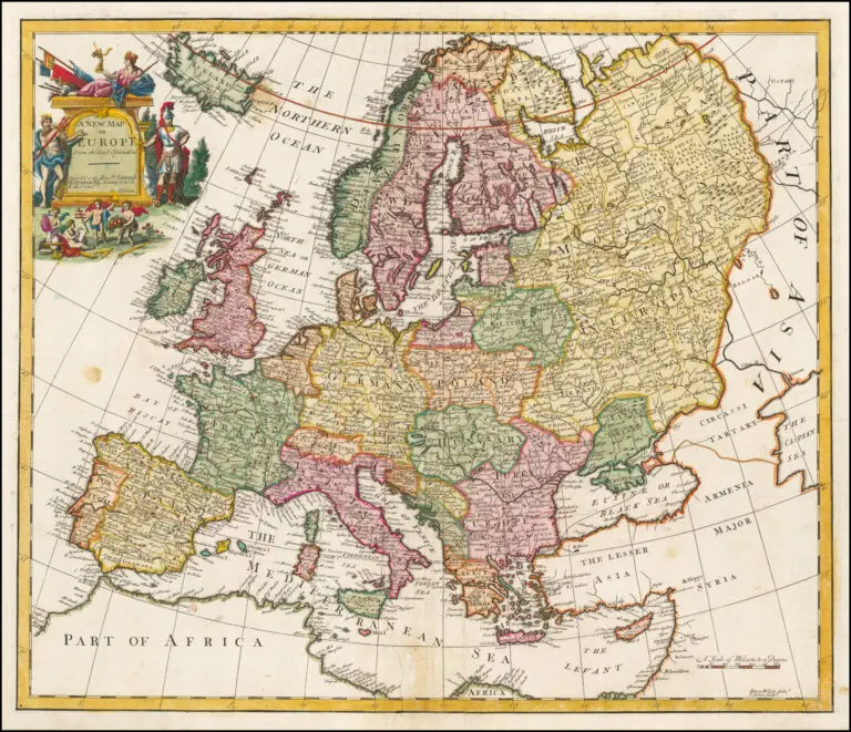 A New Map of Europe From the latest Observations,