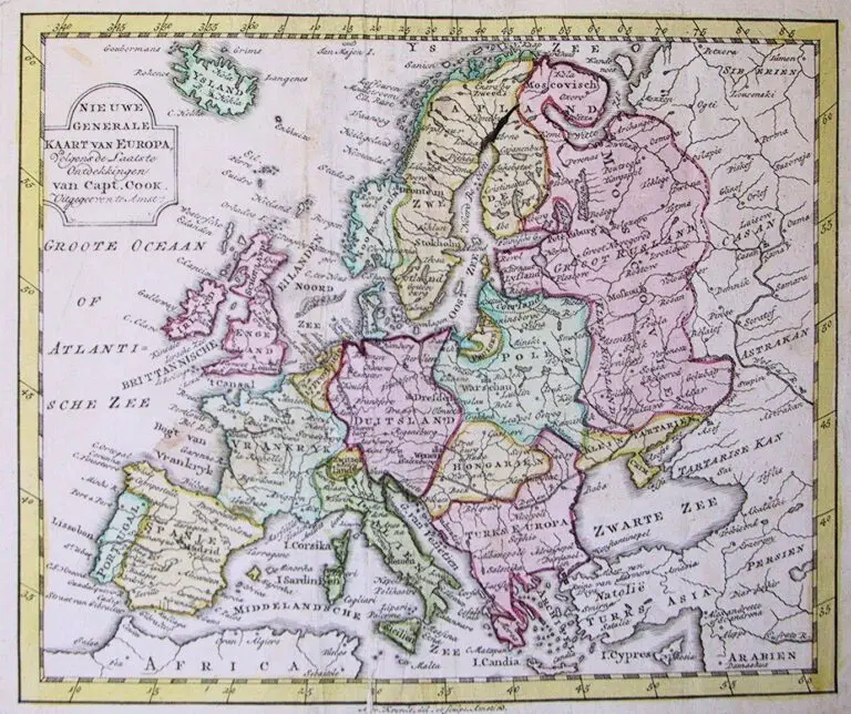 NIEUWE GENERALE KAART VAN EUROPA,